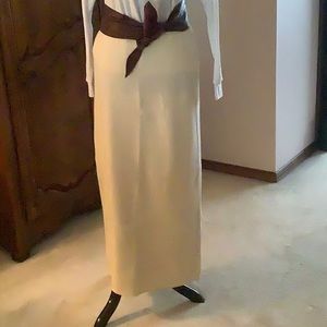 Liz Claiborne lambs wool and acrylic maxi skirt